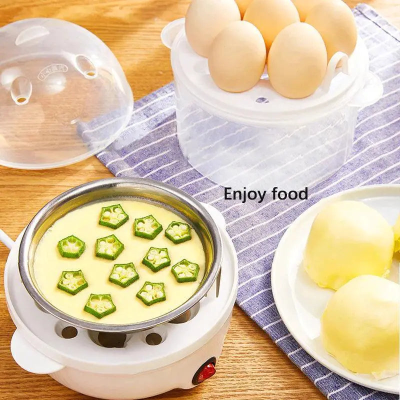 Electric Egg Cooker Double Layer Multifunction Boiler 350W