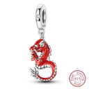 Red Series Charm Beads Sterling