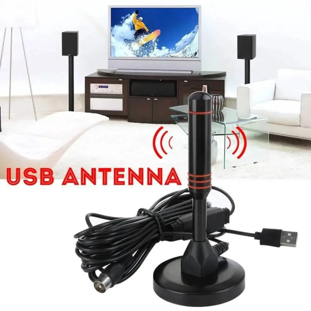 HD Digital TV Antenna Indoor Amplified DAB Antenna 200 Miles Ultra HDTV With Amplifier VHF/UHF Quick Response Outdoor Aerial Set