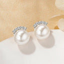 Pearl Stud Earrings Gold Filled