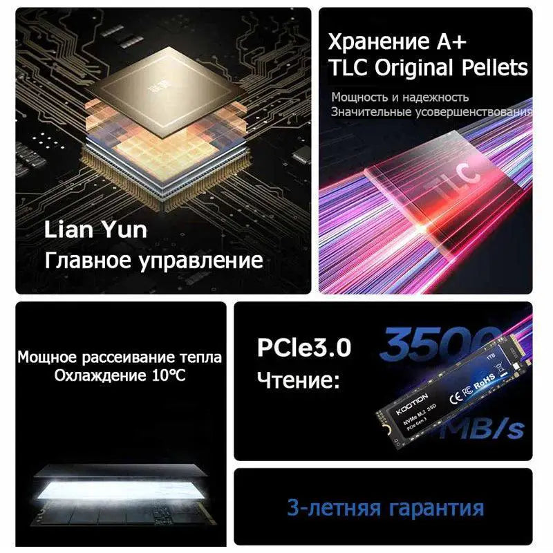 KOOTION X15 M.2 NVMe PCIe SSD 1TB Ultra Fast Drive