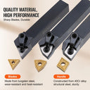 VEVOR 3/4/7 PCS Indexable Lathe Tool Holder Set Case Kit