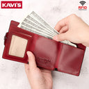 Anti-scan Magnet Credit Card Holder Wallet Genuine Leather