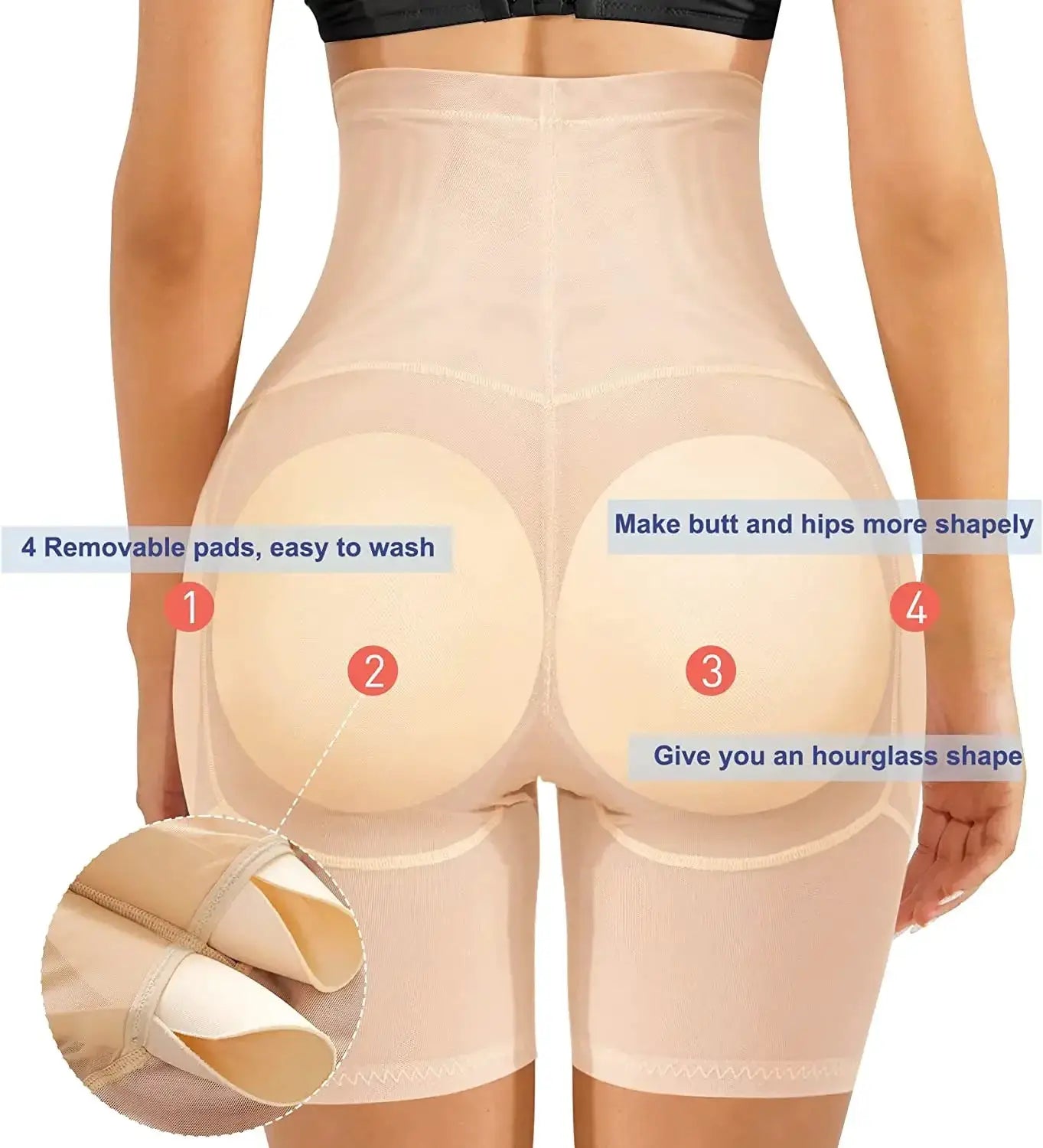 Women High Waist Butt Lifter Shaper Seamless Control Panties