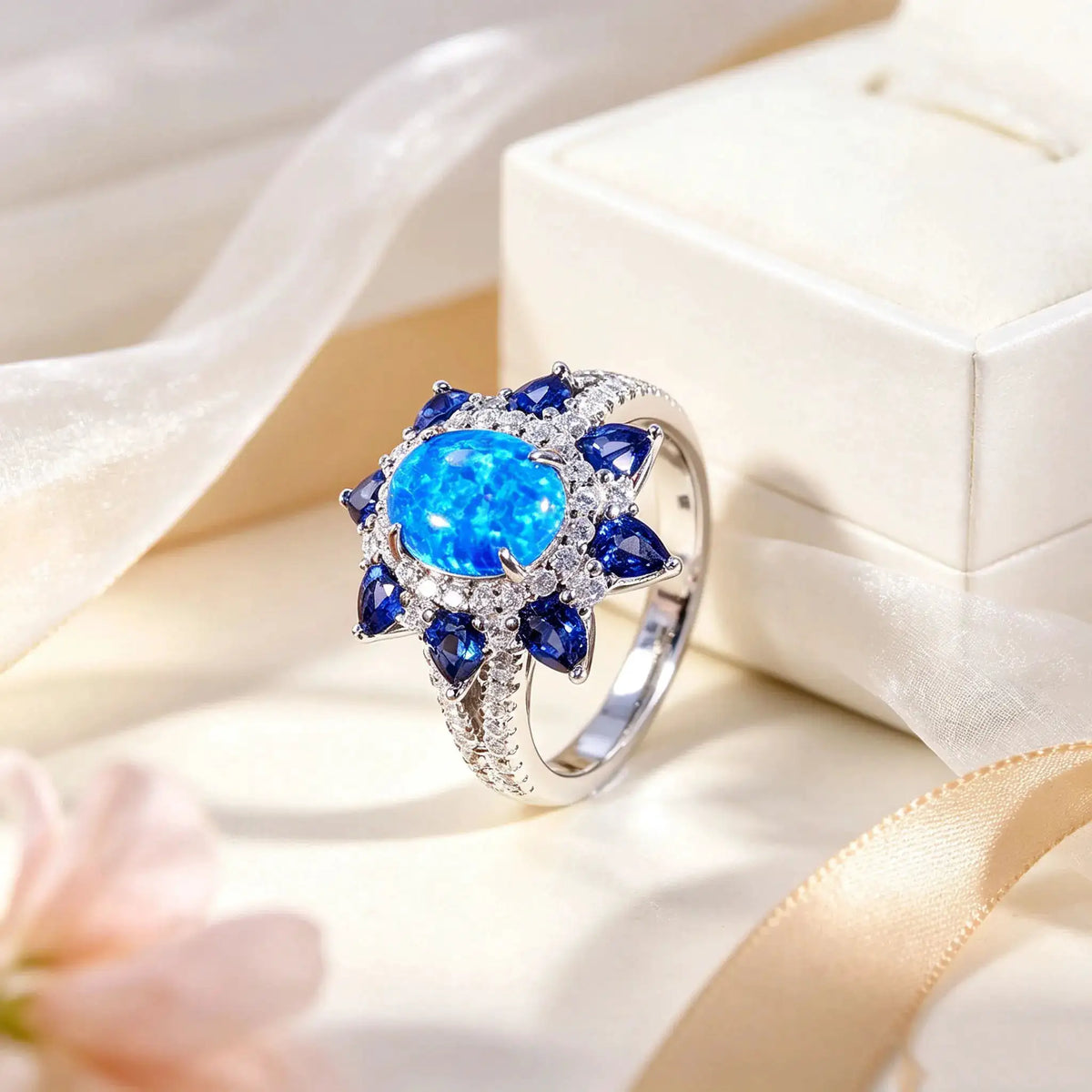 Sterling Silver Sterling Silver Moissanite Ring Women — product image 2