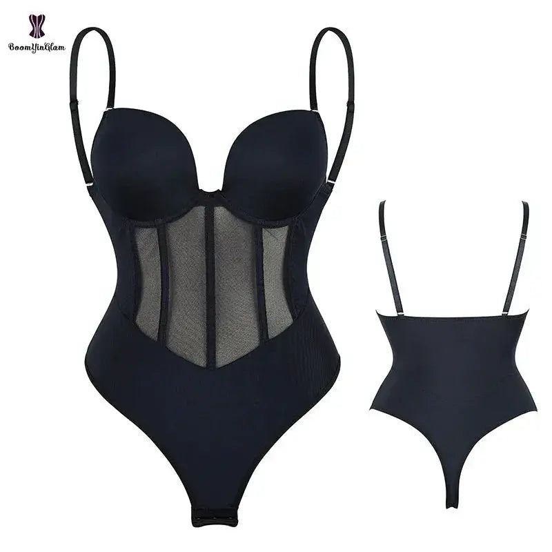 Plus Size Strap Bodysuit Corset Seamless Shapewear