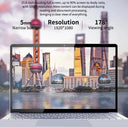 Intel 15.6 Inch Windows 11 Pro Laptop Ultra Slim Design