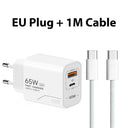 GaN 65W USB C Charger - Dual Port Fast Charge