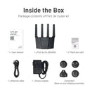 GL.iNet GL-BE6500 (Flint 3e) Dual-band WiFi 7 Home Router for Gaming Wireless Internet Router 5× 2.5G Ports Robust VPN Capabilities,Parental Controls, USB3.0 Qualcomm Quad-core 1.5 GHz, Supports ADGuard Home,OpenVPN,WireGuar