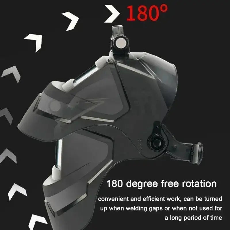 Professional Welding Helmet, Auto-Darkening Solar Power, Wide Shade Range, Comfortable & Durable