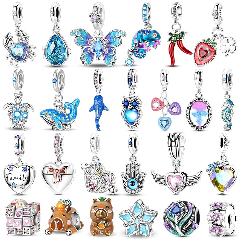 Sterling Silver Charm Beads Forever