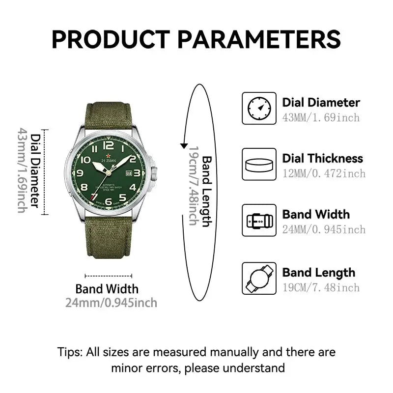 Seagull Men Automatic Leather Watch Style BIALG — product image 2