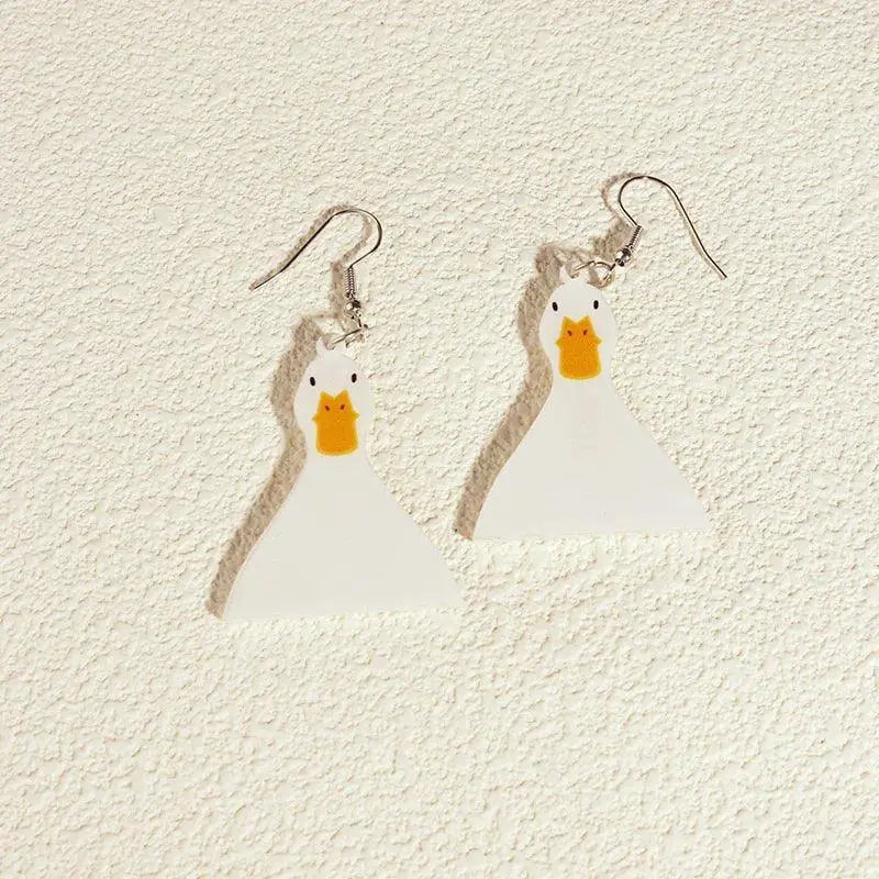 Exaggerated Cartoon Animal Earrings Unique Hip Hop Jewelry