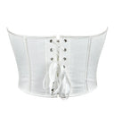 Women Overbust Corsets Crop Tops Golden Printed Bustiers