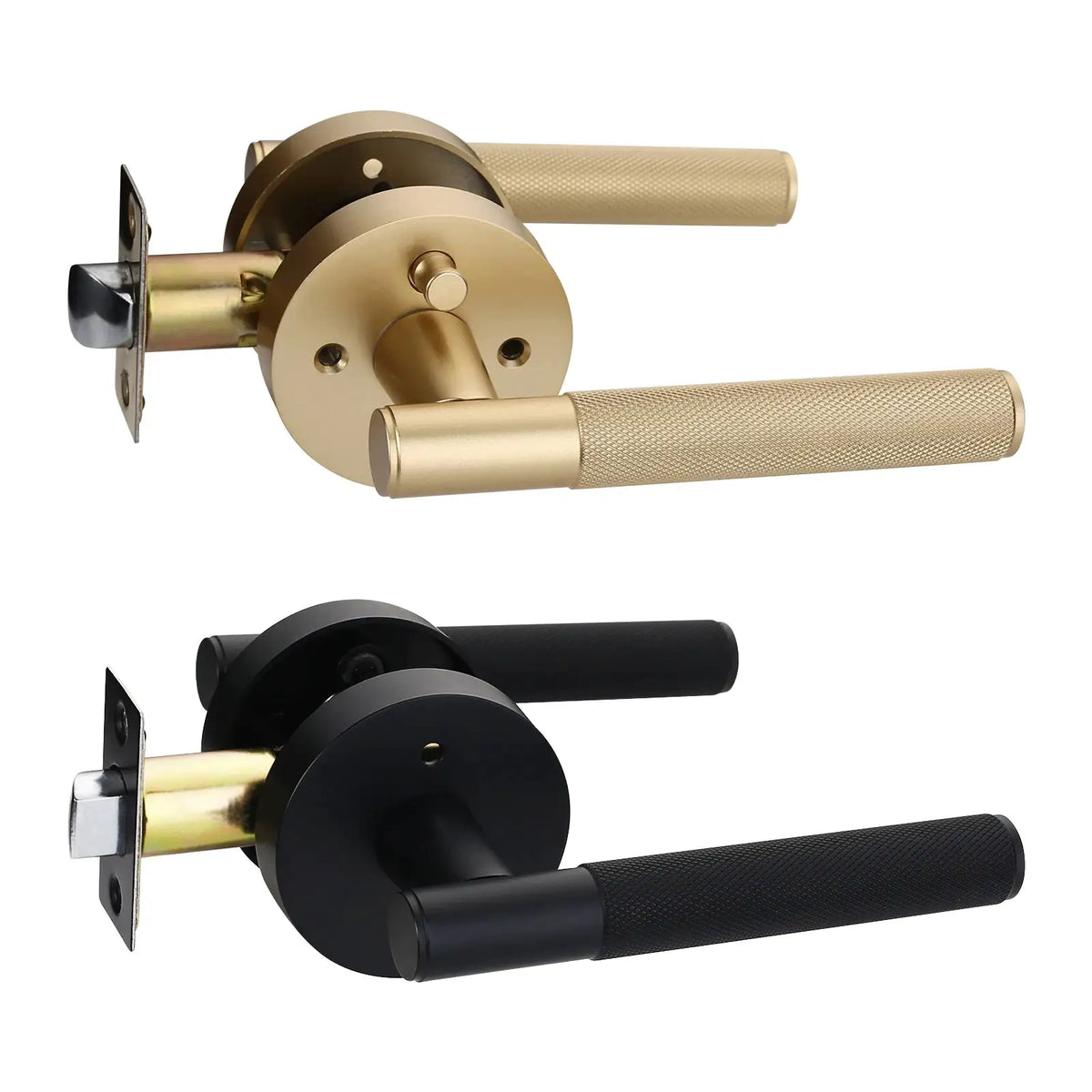 Knurled Privacy Lever - Adjustable Zinc — product view 1