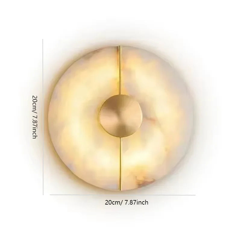 Luxe Alabaster Marble Wall Sconce — product view 7