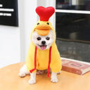 Cute Fruit Dog Hoodies for Small Dogs in Warm Fleece