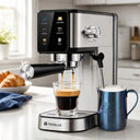 Semi-Automatic Espresso Machine Bar, Dual Boiler System, LCD