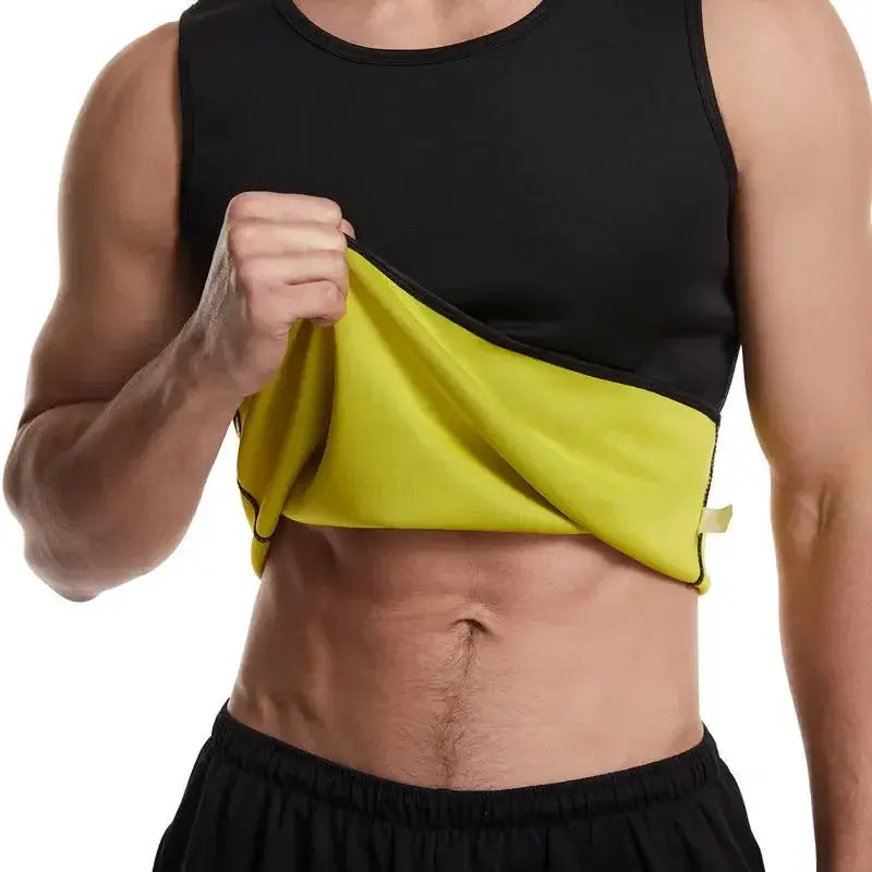Men Neoprene Slimming Vest Fat Burning Waist Shaper