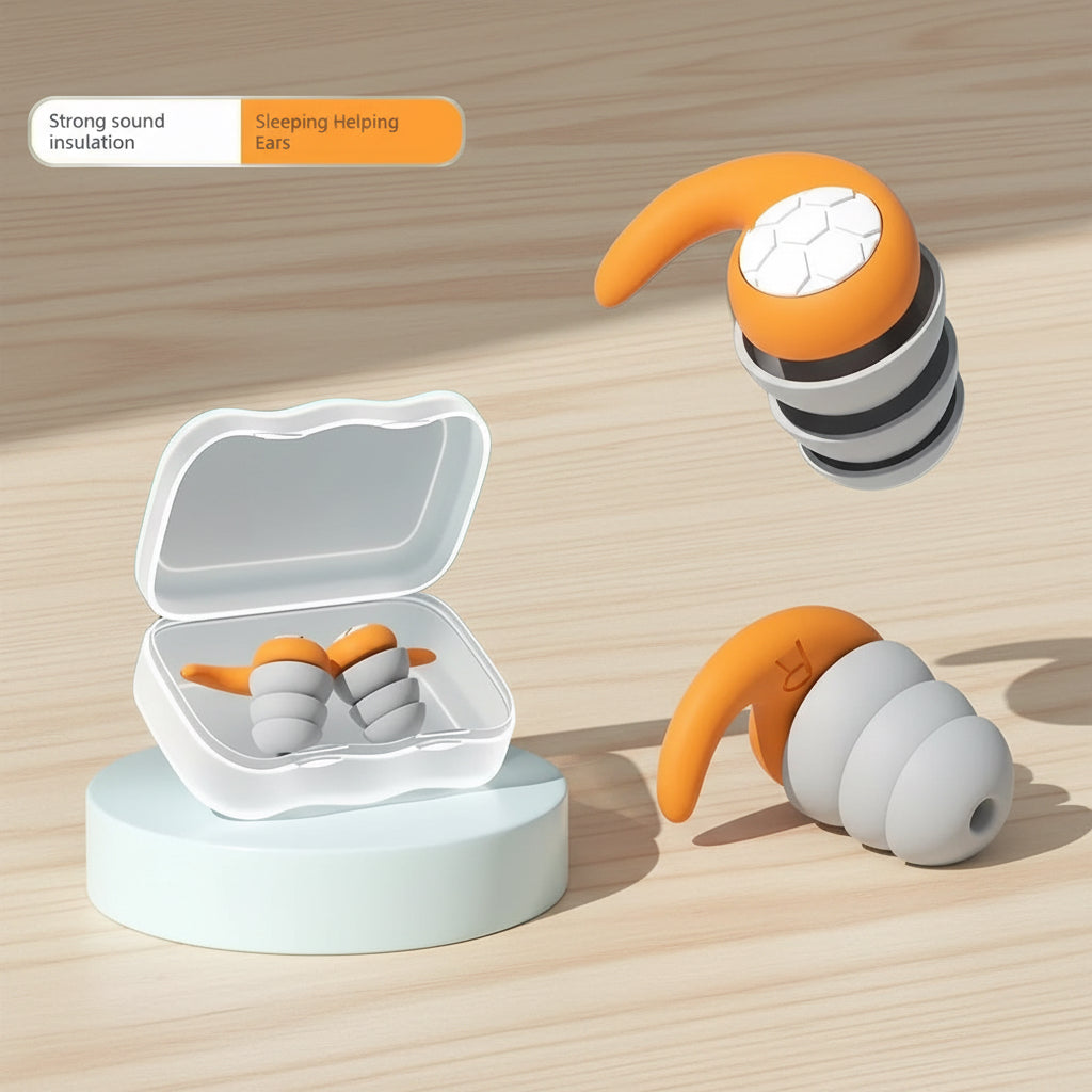 German Silicone Noise Reduction Earplugs For Quiet Comfort