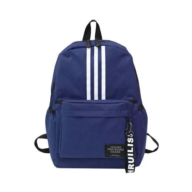 Teenage Unisex Canvas Backpack Large Capacity Students