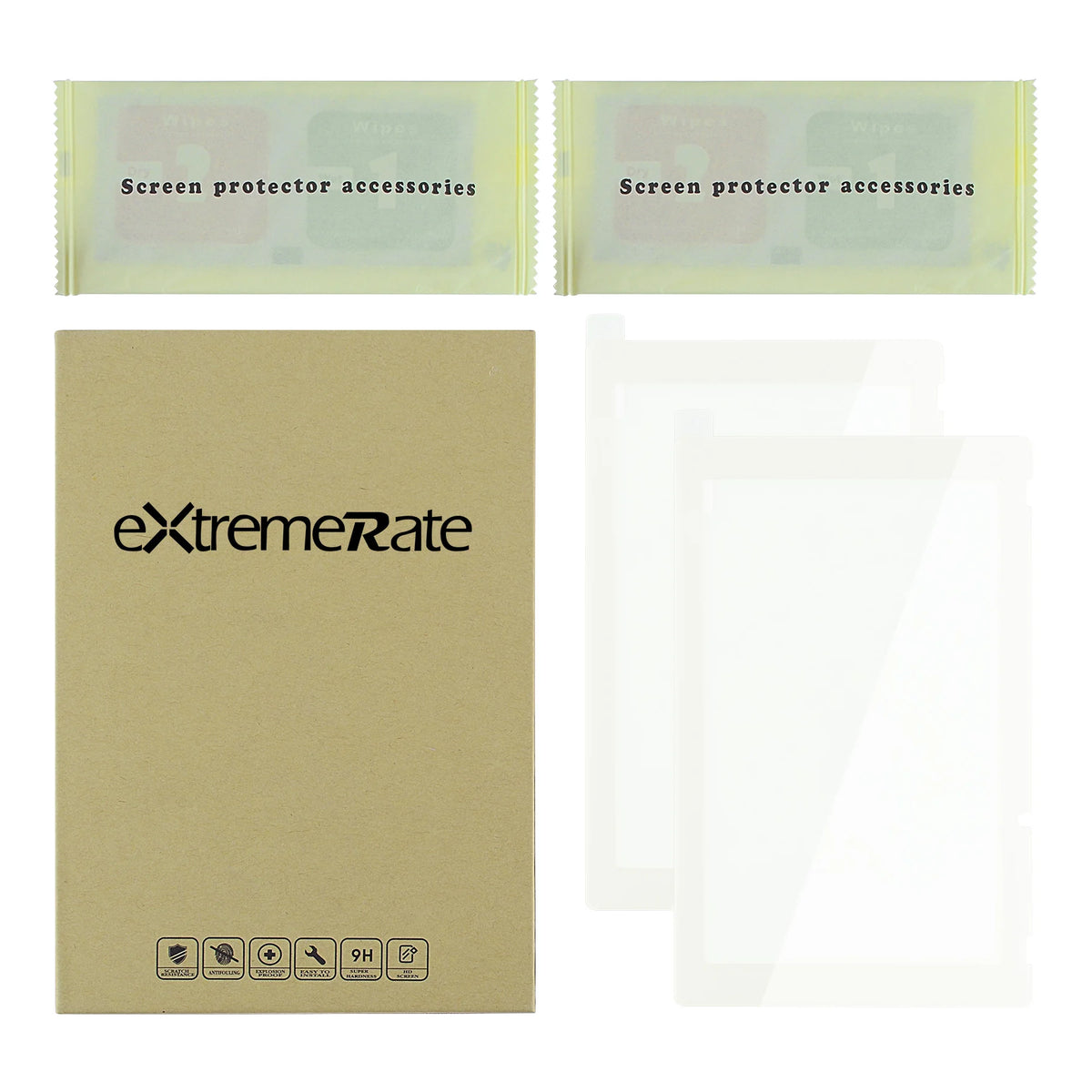 eXtremeRate 2 Pack Border Transparent