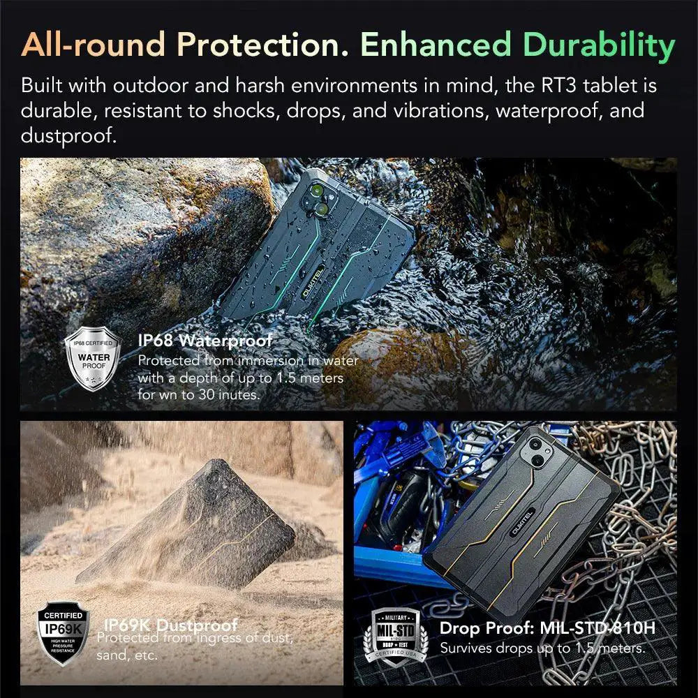 Oukitel RT3 Mini Rugged Tablet 8 Inch Android 12 Device