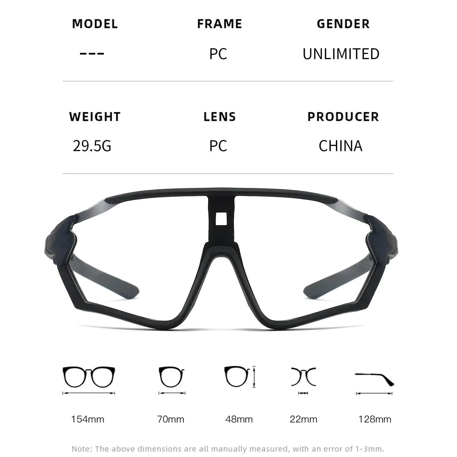 Omekol Photochromic Cycling Sunglasses For Men And Women