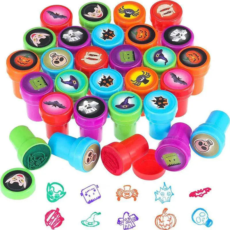 Assorted Kids Self Ink Stamps Variety Pack Gift Set