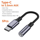 USB C To 3.5mm Audio Adapter - Supports Calls.