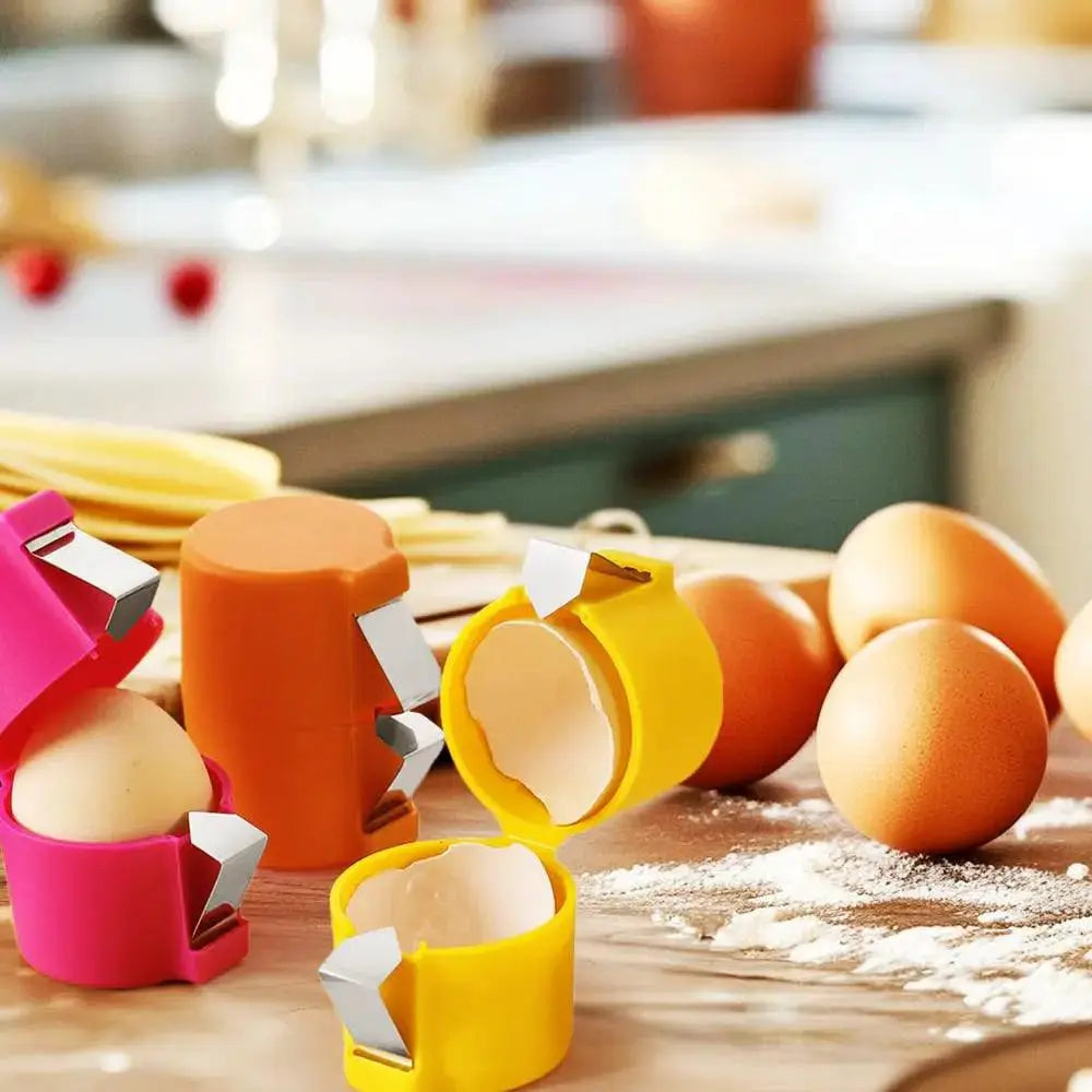 1/2pcs Multifunctional Egg Shell Opener Handheld Egg Cracker - OurLum.com