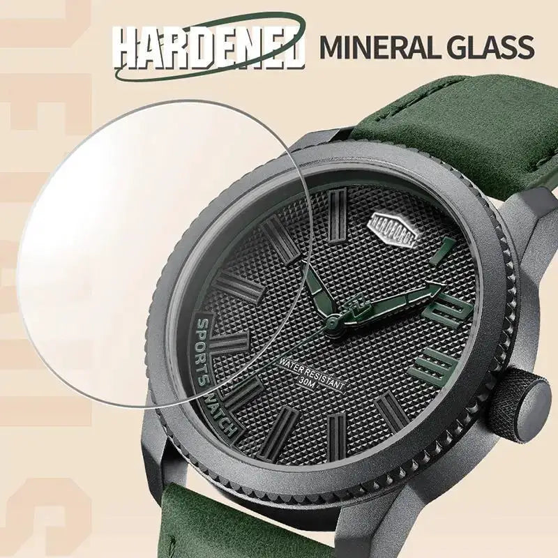 Heroforce Matte Black Leather Watch — product image 3