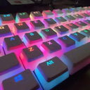 Enhanced Gaming Pudding Keycaps Dual Color RGB Backlit Set