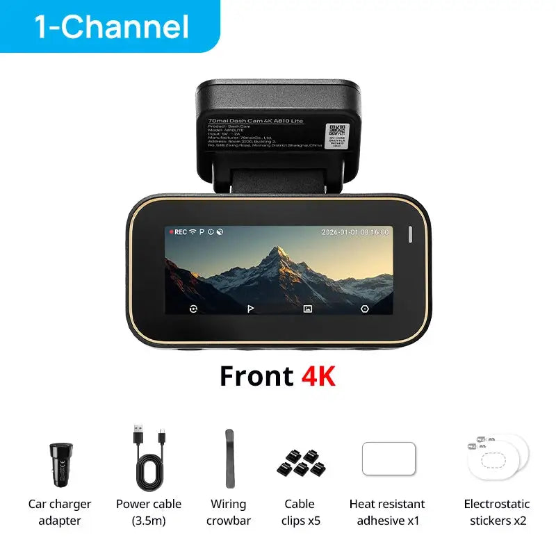 Lite HDR Dash Cam WiFi - 2-Channel United States No TF Card product image