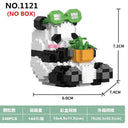 Panda Building Blocks Creative DIY Toy for Kids Fun Set