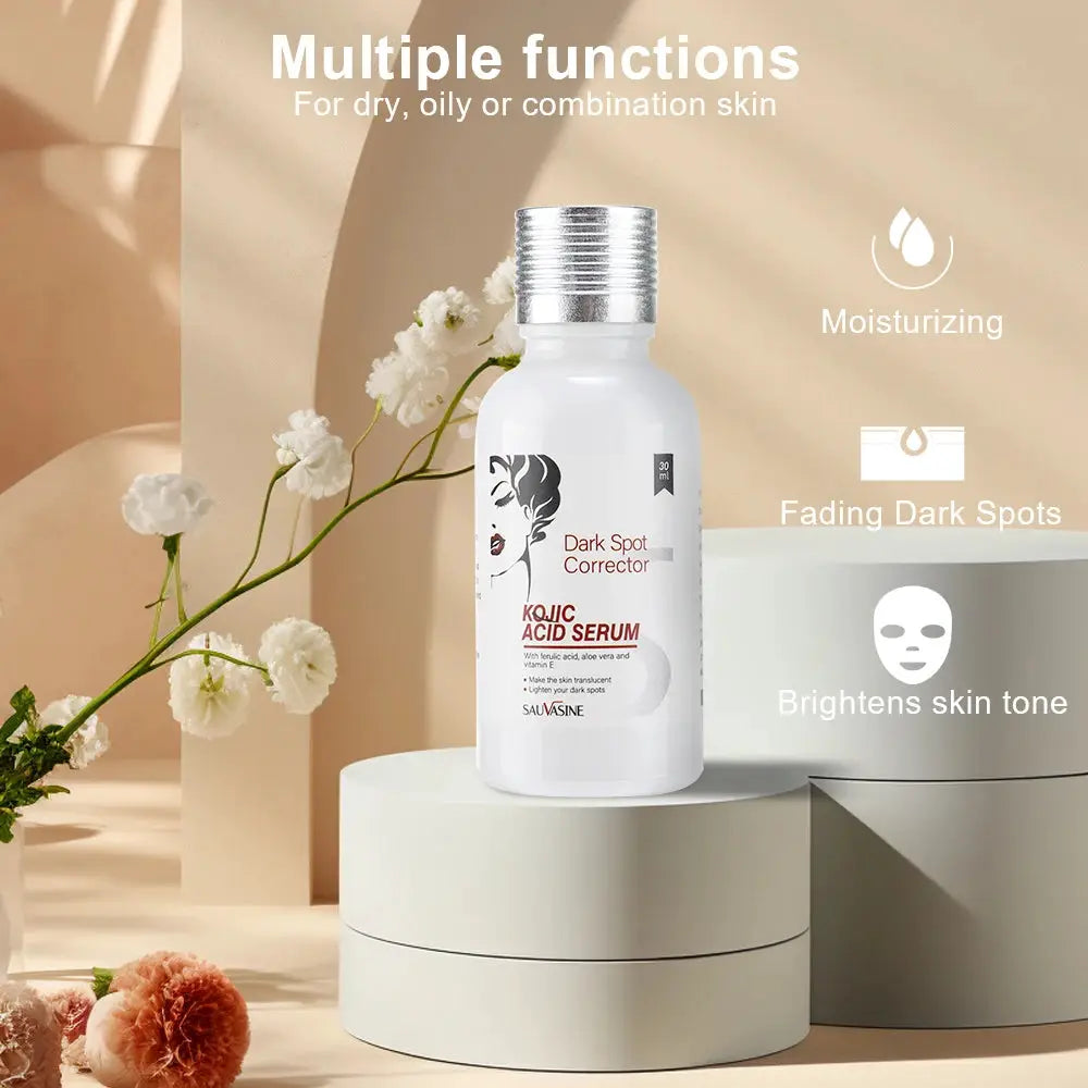 Kojic Acid Whitening Face Cream&Serum Lightening Skin Dark Spots Skin Brightening Firming Facial Moisturizing Cream Clean Soap