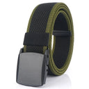 VATLTY Metal Free Men's Elastic Belt Quick Release Nylon Buckle