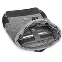 Waterproof USB Backpack Roll Top Leather