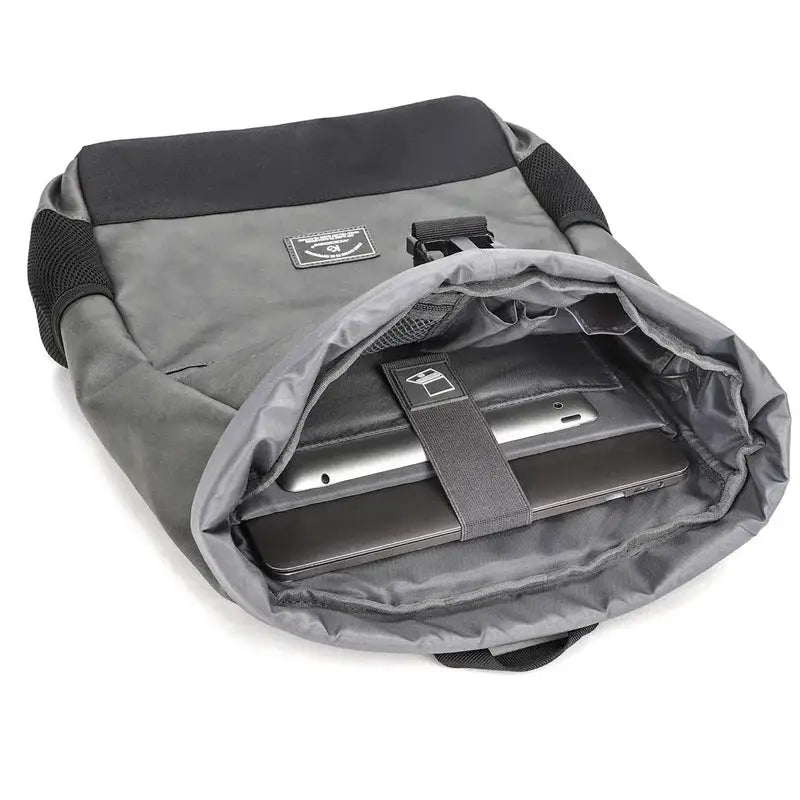 Waterproof usb Computer Backpacks Bags Lightweight PU Leather Men Luxury Roll top Rucksack for Women Men mochilas hombre рюкзак