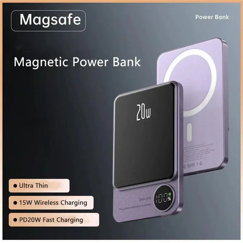Magnetic 10000mAh Qi Wireless Power Bank 22.5W Fast Charging