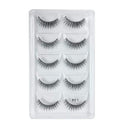 Crisscross 3D Faux Mink Eyelashes Set - 5 Pairs Glamorous