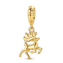 Silver Charm Pendant Christmas Stocking