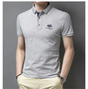 New Summer Korean Embroidered Polo Shirt Men's Luxury Top
