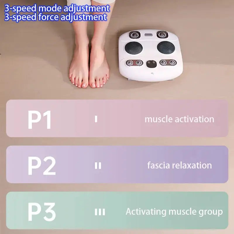 Foot Massager with Vibration Rotation Multifunctional Calf Leg Muscle Relaxation Fascia Massage Wireless Use