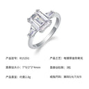Sterling Silver Moissanite Ring