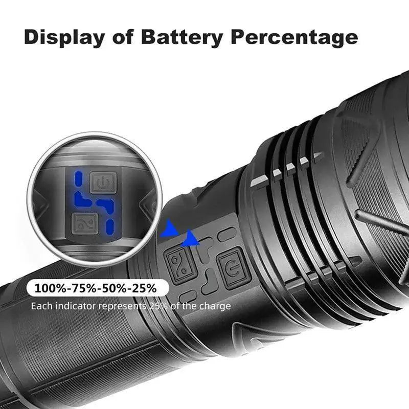 LED Camping Flashlight Long Range Beam For Adventures