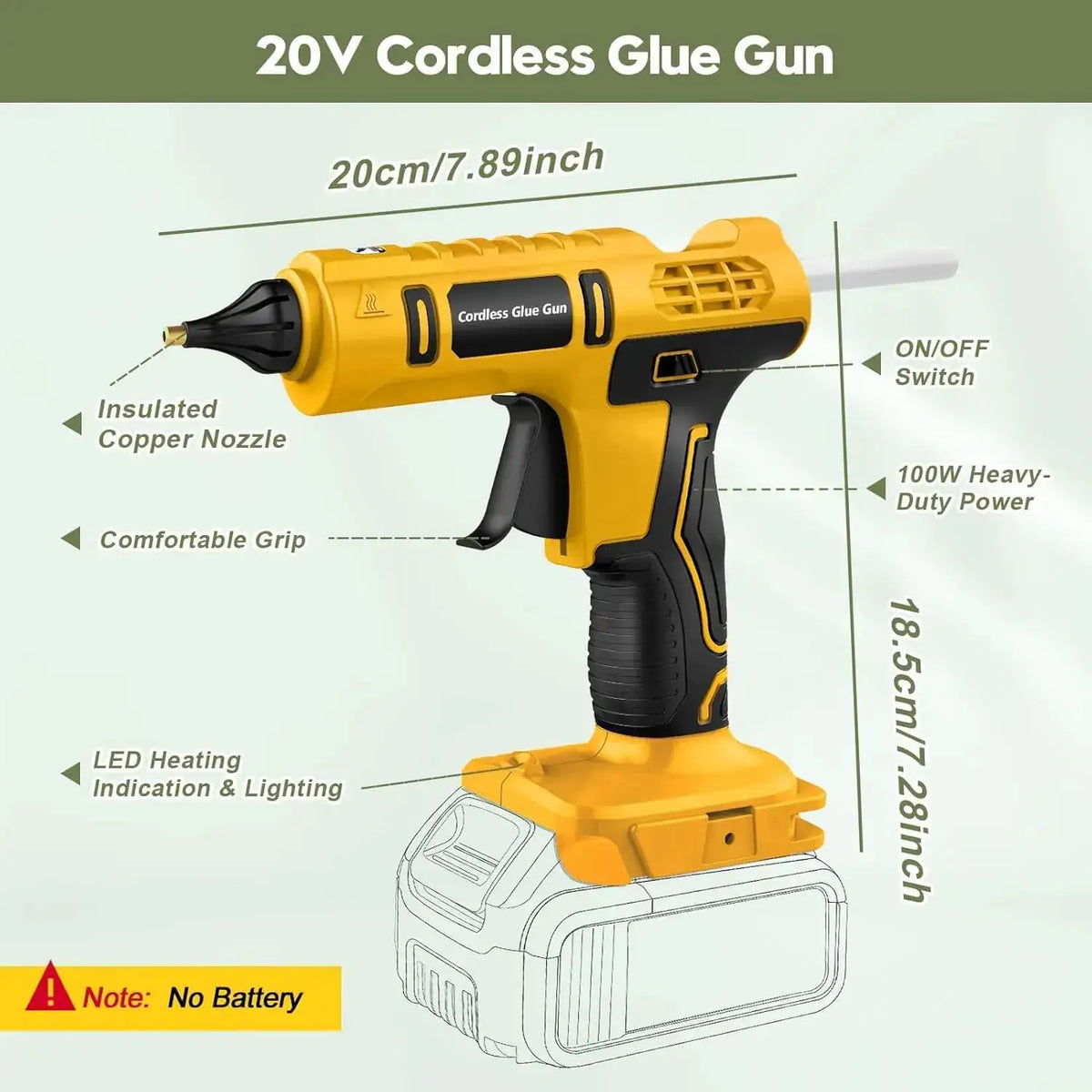 Instant Heat Cordless Hot Glue Gun