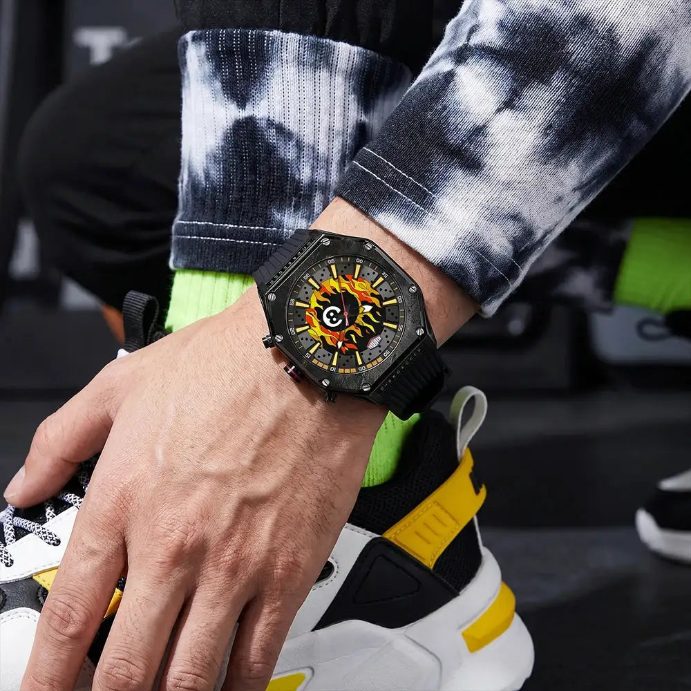 Dual Display Men Led Silicone Watch — product image 5