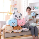 Cartoon Cat Rabbit Dog Penguin Pig Frog Plush Toy Set
