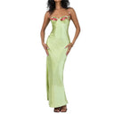 Satin-Corset Dress for Evening Glam